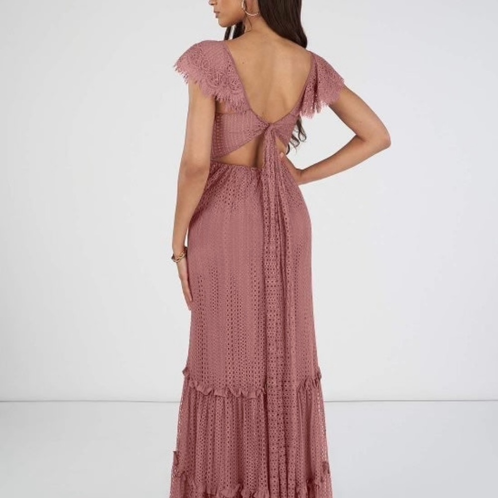 Boho maxi dress, size 0-2 desert rose color.